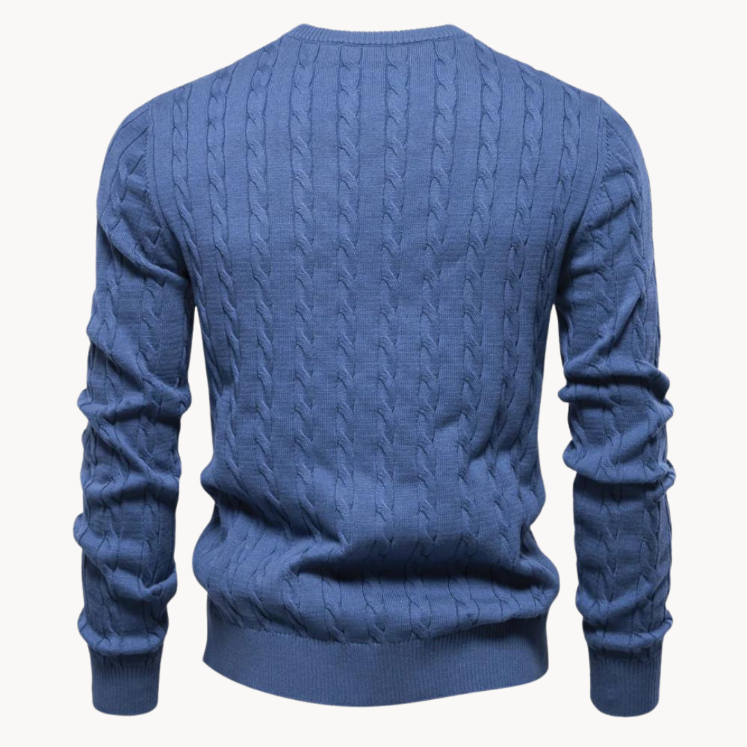 Velroux | Klassieke kabelgebreide sweater