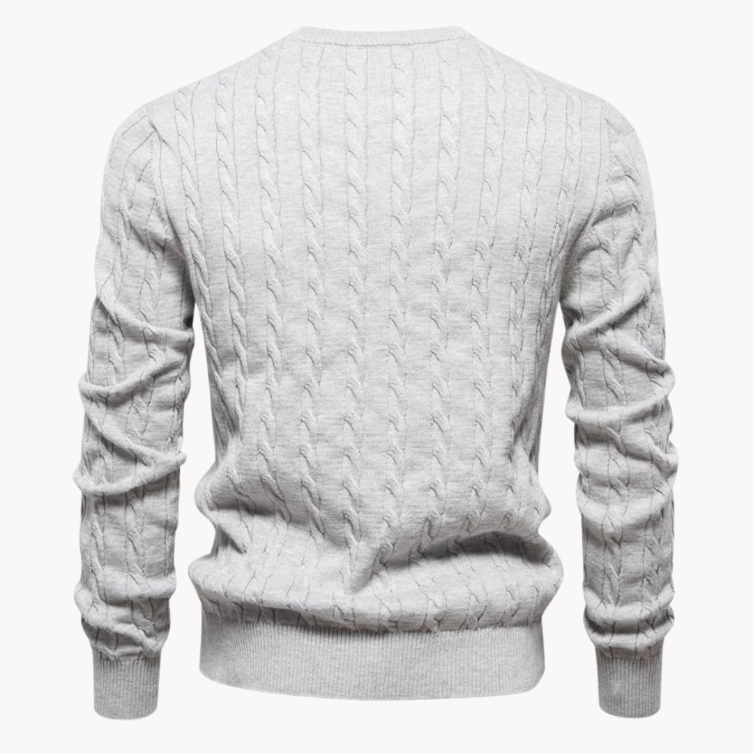 Velroux | Klassieke kabelgebreide sweater