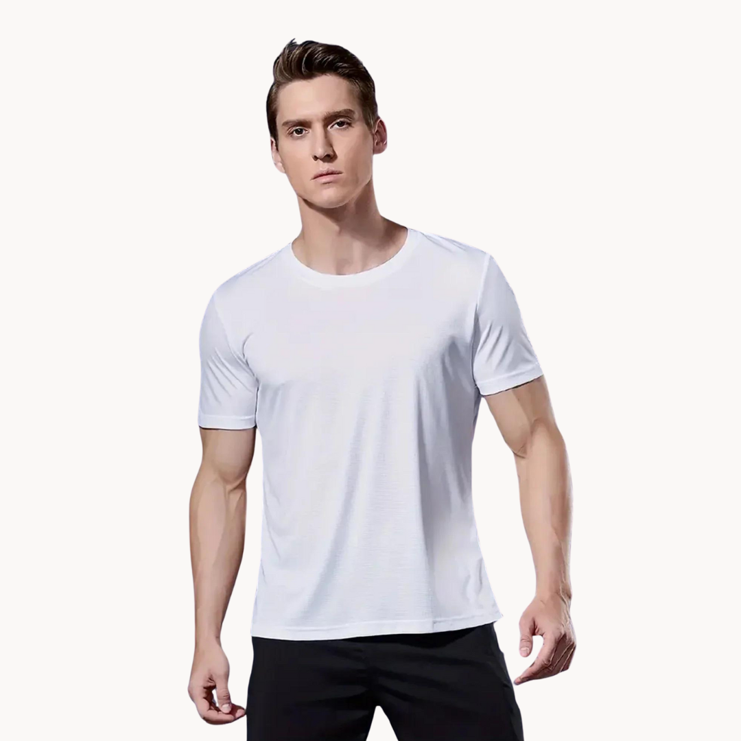 Joe | Set van 10 witte actieve T-shirts met korte mouwen